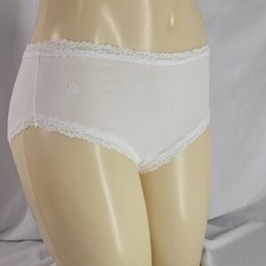Ralph Lauren White Lace Trim Panties